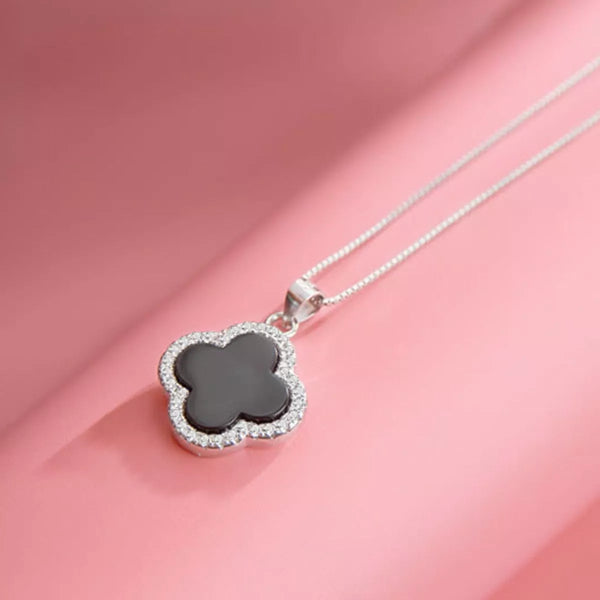 925 Sterling Silver Clover Pendant Necklace