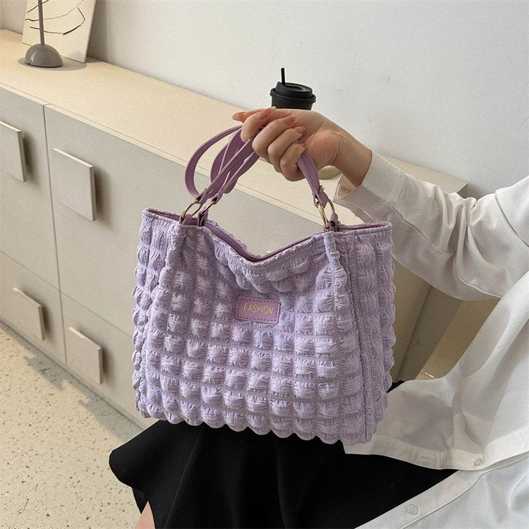 Women's Fashion Waterproof Bubble Tote Bag