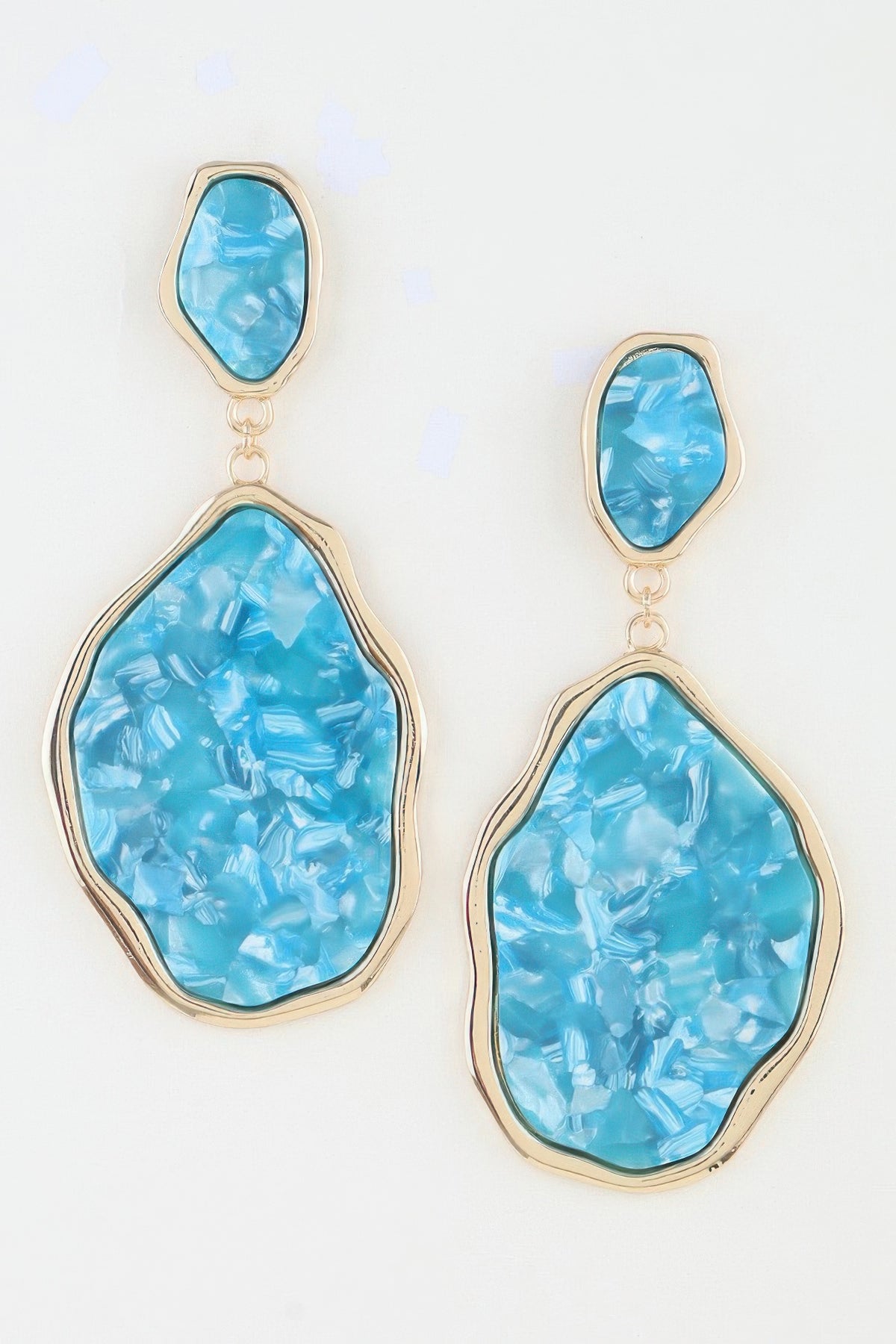 Abstract Crystal Stone Drop Earrings