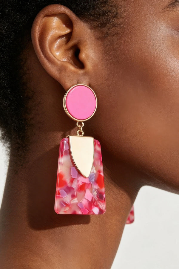 Retro Flake Frame Fashion Earrings