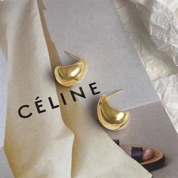 Molten Metal Drop Earrings